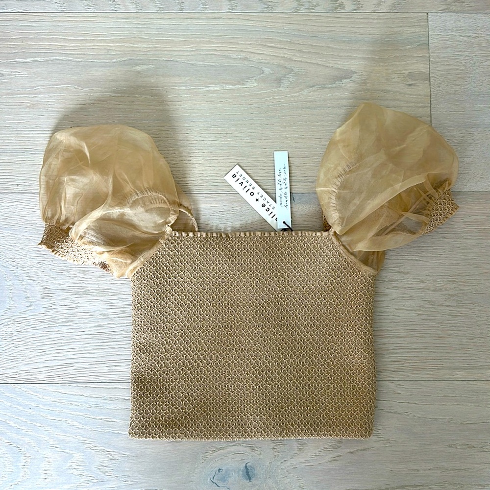 Alice + Olivia crop top small, NWT